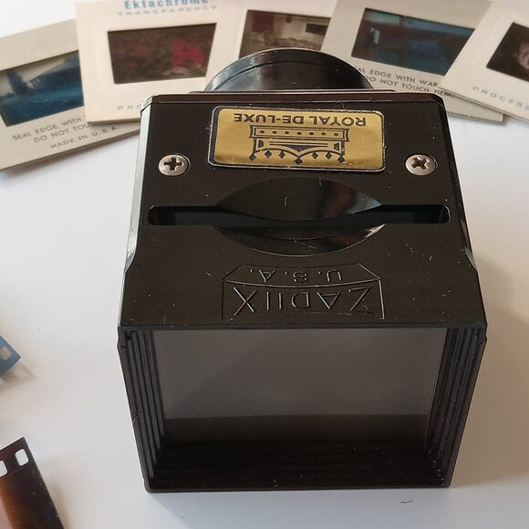 Vintage Zadiix Slide Viewer, Royal De-Luxe, with 6 Slides - Picture 4 of 15